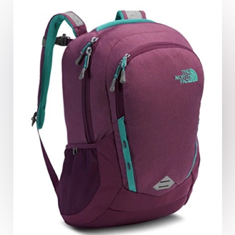 The North Face Vault Women’s Backpack Purple/Teal FlexVent, Dual Compartments